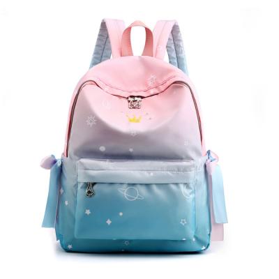 China Korea Style Women's Waterproof Cartoon Printing Daily Backpack School Bag Student School Bag For Cute Primary Girls for sale