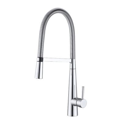 China Other Pull Down Kitchen Sink Faucet Hot And Cold Commercial Black Hot And Cold Sale Spring Cupc OEM Brass Kitchen Faucet for sale