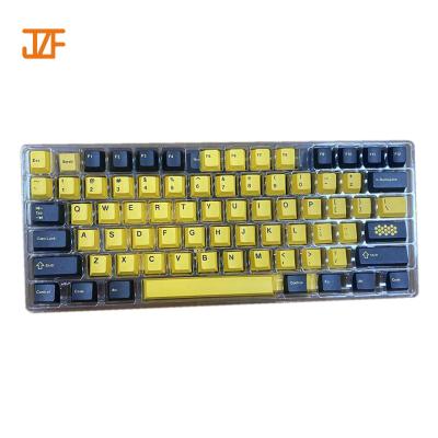 China Factory Price Dual Hardware Gaming/Office/Household New Pulled Transparent Keycaps Keyboard Wholesale Keycaps For 75 Mechanical Keyboard for sale