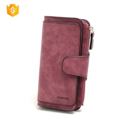 China Wholesale Multifunctional Cheap Price Multi Colors Purpose Foldable PU Ladies Hand Wallet Fashionable Long Clutch Wallet For Women for sale