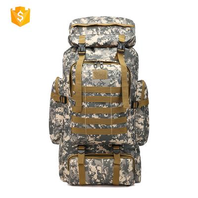 China Waterproof Custom Design Survival Camouflage Nylon Trekking Backpack Duffle Backpack Bag Hunting Camping Molle Army Military Tactical Rucksack for sale