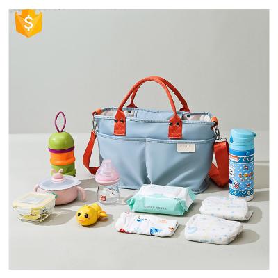 China Large Capacity Anti-theft Diaper Bags Mommy Tote Travel Baby Bag 3 in 1 Diaper Bag Backpack with Crib for sale