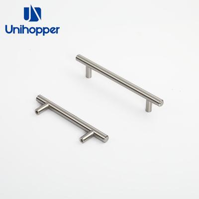 China Modern Modern Furniture Cabinet Hardware Metal T Bar Drawer Handle Hollow Solid Pull Sideboard Handle for sale