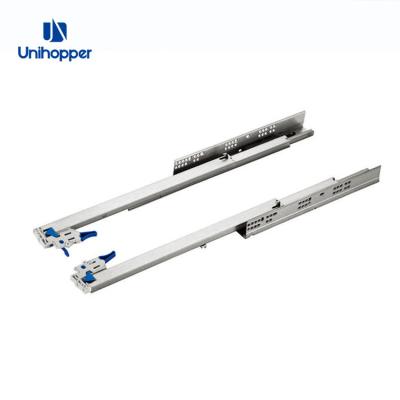 China Contemporary Unihopper Maker 3D Adjustable Full Extension Undermount Concealed Push To Open Drawer Slide for sale