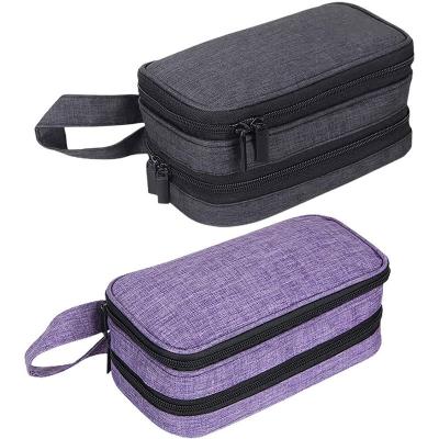 China Fashion Shenzhen Factory Customized Portable Travel Storage Bag Mistake Essential Oil Bag Double-Layer Oxford Cloth Nail Polish Bag for sale