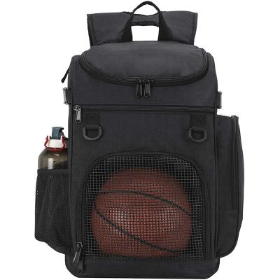 China Waterproof Gym Backpack Travel Waterproof Sports Bag Custom Basketball Backpack With Ball Pocket for sale