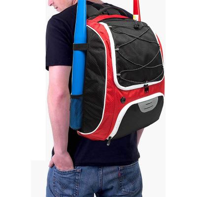 China Large Waterproof Baseball Bag With External Helmet Holder Baseball Backpack With Barrier Hook Softball Bat Bag For Sports Exercise Training for sale