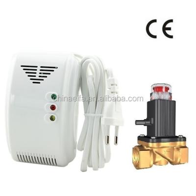 China FIRE Use Hot Selling Professional White Home Gas Detector With Shut-off Valve for sale