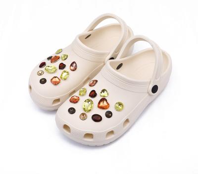 China New Lady's Cute Best-selling Breathable White EVA Garden Clogs Shoes Europe and America Amazon Amazon Design DIY Accessories for sale