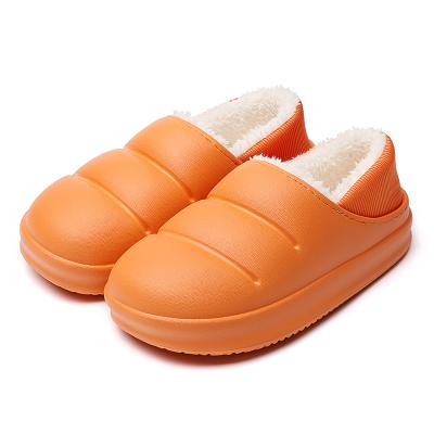 China Winter Maniac New Fashion Trend Design EVA Slippers Plush Waterproof And Warm Soft And Light Women Fur Slides Slippers for sale