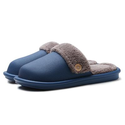 China 2022 New Winter Jieyang Fashion Trend Coral Fleece Women Warm Plush Cotton Slipper Indoor Water Proof Non-slip Removable Fur Slides Slippers for sale