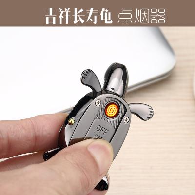 China 2017 Years New Product Tortoise USB Tortoise Wind Proof Electronic Igniter Zinc Alloy Keychain Igniter BT927 for sale