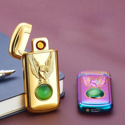 China Personality yanzhenJL608 Electronic Creative Metal USB Windproof Charging Shake A Fren Lighter USB Lighter for sale