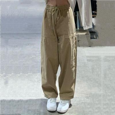 China Comfortable Elastic Waist Anti-pilling Oversized Casual Pants For Women for sale