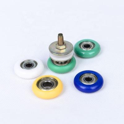 China 608zz Smooth Bearing Bearing Pulley 29.5mm Plastic Rubber Coated Glass Balcony Door Roller Round Roller POM Diameter 30mm Glass Pulley for sale