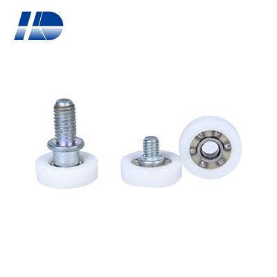 China Smooth Rolling Sliding Plastic Metal Drawer Roller Rollers Factory Ball Bearing Nylon Drawer Rollers For Office Furniture for sale