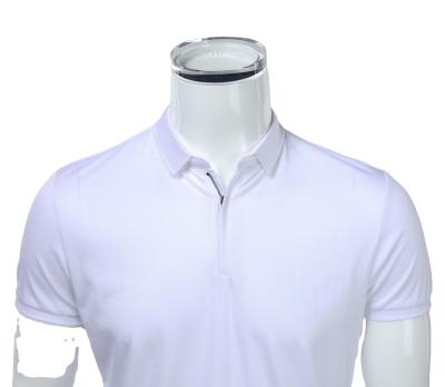 China Latest Design Sport Polo Shirt Customized Zipper Mens Anti Shrink Polo T-Shirt for sale