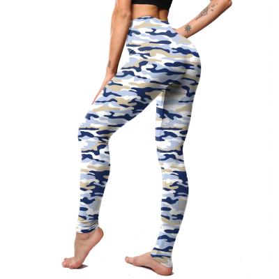 China Antibacterial Custom Plus Size Printed Yoga Pants Women Lift Up Professional Running Leggings Sports Gym Fitness Tight Pants for sale