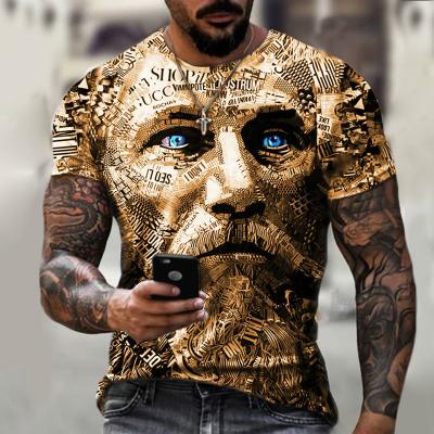 China 2021 Wholesales QUICK DRY Custom T-shirt 3D Printing Printed T-shirt Mens BACKGROUND Cigar O-Neck T-shirt Male T-Shirts for sale