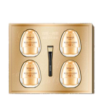 China Hot Sale Collagen Ginseng Mask Boxed Brightening Cream 4 Set Moisturizing Lifting Disposable Violent Mask for sale