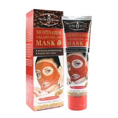 China Factory wholesale high quality collagen and nicotinamide whitening whitening clay peel off mask for sale