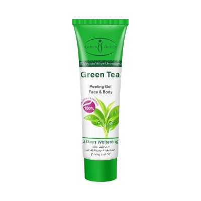 China Exfoliator Well-Stocked Best Skin Care Cleansing Green Tea Organic Exfoliating Body Face Scrub for sale