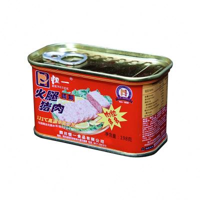 China Canned Meat Square Canned High Quality 198g 340g Canned Ham And Pork for sale