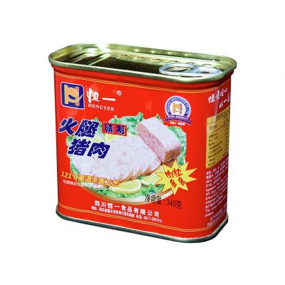 China Manufacturer's Boxes Food Canned Canned Meat 198g High Quality 340g Canned Ham And Pork for sale