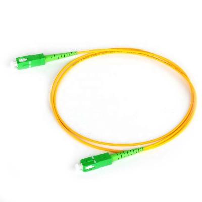 China FTTH FTTB FTTX Network Fiber Patch Attach SC/APC-SC/APC 3Meter Jumper Cable Fiber Optic Cable Simplex for sale