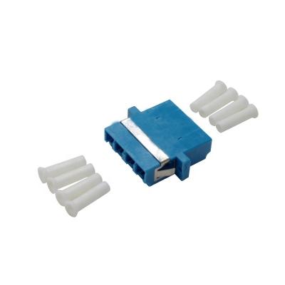 China High Performance SM Fiber Optic Adapter LC/UPC Quad Adapter Hybrid Singlemode 9/125 Adapter for sale