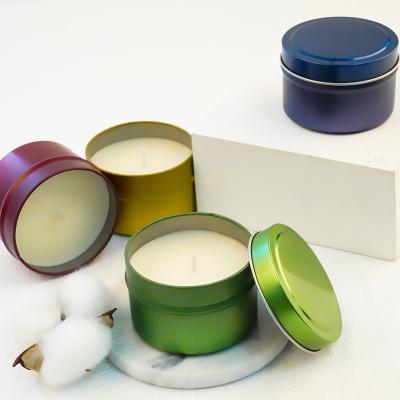 China Factory Wholesale 2.5oz Tin Candles Birthdays Scented Luxury Scented Candle for sale