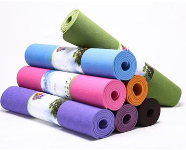 China Blank tpe two side TPE Yoga Pilates Mat / Gym fitness equipment for sale