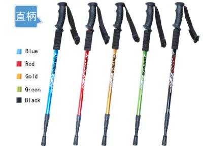 Chine Acier + trekking en plastique des paires 2 marchant augmentant antichoc réglable d'alpenstock de Polonais de bâtons à vendre