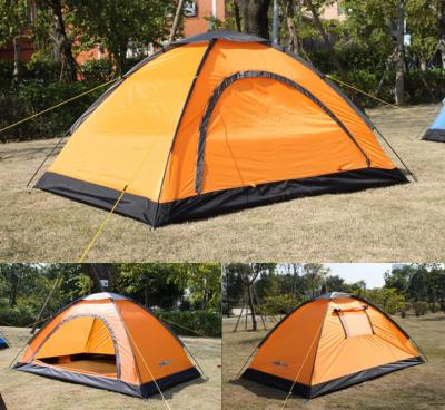 China Orange 2 Person Double Layer Camping Tent Waterproof Hiking Outdoor Hunting for sale