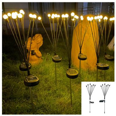 China Garden Solar Garden Bouquet Swing Light Outdoor Waterproof 6LED 8LED 10LED Firefly Flowerbed Decoration Solar Light for sale