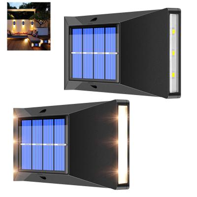 China Garden New Energy Solar Up Down Lighting Courtyard Stairs Decoration Outdoor Porch Garden Waterproof LED Solar Wall Light for sale