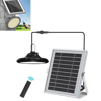 China Warehouse Outdoor Indoor Solar Flood Lighting Street Light Waterproof Garden Garage Cowshed Solar Chandelier for sale