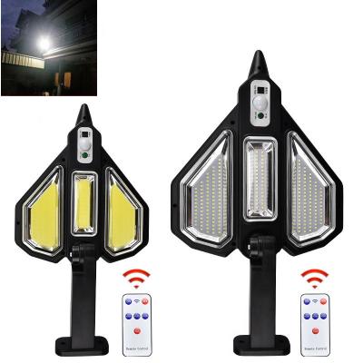 China Warehouse Home Solar Flood Light Outdoor Parking Lot 6500K Motion Sensor Fit Led cob Solar Wall Hanging Light for sale