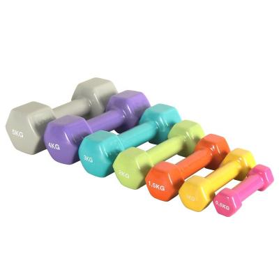 China Plastic Dip In Dumbbell Hot Selling Neoprene/Stainless Iron Hex Vinyl Coat/Round Adjustable Dumbbell Weights Set In Stock For Gym&Home Use for sale