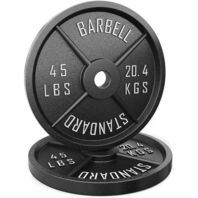 China Universal Cast Metal Standard Gym Weight Plates with 2