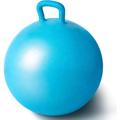 China Multifunctional Round Kids Jumping Balance Training Yoga Exercise Ball with Handles for Kids Ages 3-12 Air Pump Included for sale