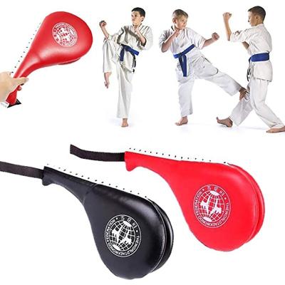 China 1 Pair Tae Kwon Do Kickboxing Training Martial Arts Equipment Tae Kwon Do Double Kick Kick Pad Target Karate Taekwondo HA-220 for sale