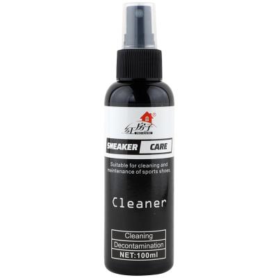 China OEM Custom Cheap Price Shoe And Sneaker White Leather Cleaning Spray 100ml for sale