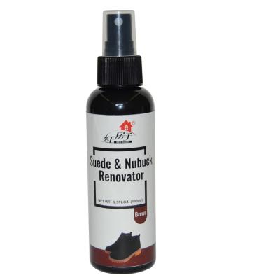 China High Quality Brown Leather Cleaning Spray 100ml Hot Sale Shoe Suede And Nubuck Renovator for sale