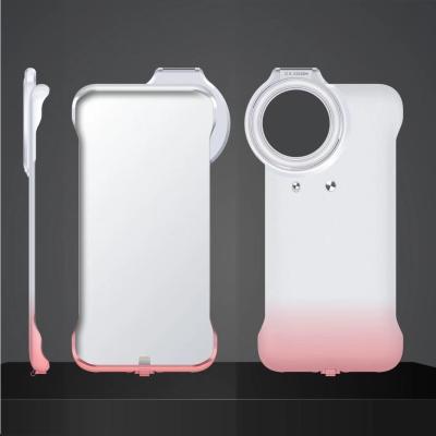 China Pink Light-filling Selfie Ring Light Case for iPhone 12 Max Pro and Light Case Compatible with Live Stream /Makeup/YouTube Video for sale