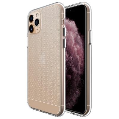 China Light Weight For iPhone 12 Pro/12 Pro Max Mini 12 Pro/12 Pro Max Slim Clear Crystal Anti Slip Mobile Phone Case Indepant Button German TPU Cross Pattern iPhone 11 12 for sale