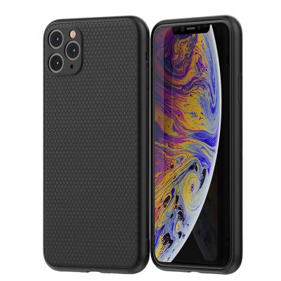 China Light Weight For Apple iPhone 12 11 Series Max Pro Mini X XR XS Max Camera Protect Cross Texture Soft Cell Phone Case Anti Slip TPU Design for sale