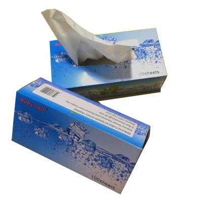 China Box Tissue Wholesale Cheap papel higienico recycled pulp 2/3 ply facial tissue paper for home for sale