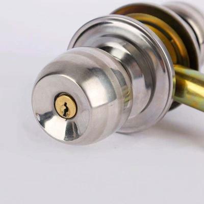 China Entrance& Privacy& Best Passage Quality Stainless Steel Cylindrical Knob Lock for sale