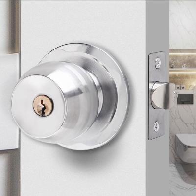 China Entrance& Privacy& Hot Sale Residential Passage Stainless Steel Double Tubular Tubular Deadbolt Door Knob Lock Handle Set for sale